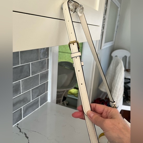 Coach Elle Hobo Shoulder Crossbody Handbag Hobo Pebbled Leather Off White - Picture 12 of 16